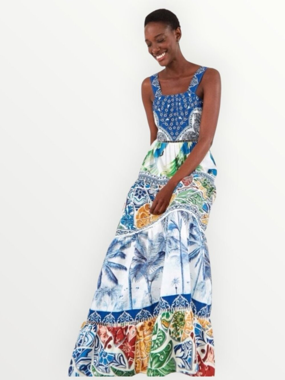 FARM Rio Valeria Tiered Maxi Dress - Picture 3 of 10